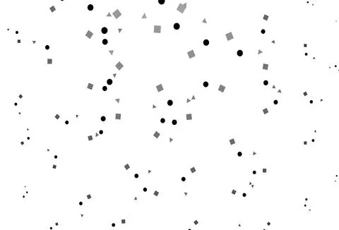 Light Silver, Gray vector layout with circles, lines, rectangles. Illustrazione stock