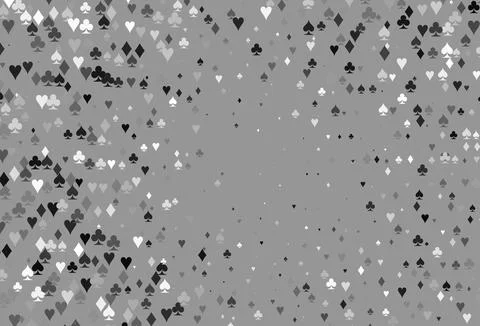 Light Silver, Gray vector layout with elements of cards. Stock Illustration