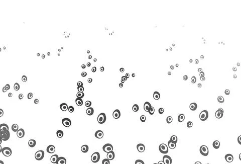 Light Silver, Gray vector layout with circle shapes. Stock Illustration