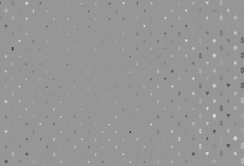 Light silver, gray vector layout with elements of cards. 스톡 일러스트