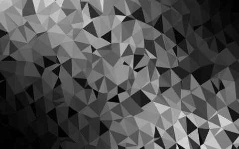 Light Silver, Gray vector low poly cover. Stock Illustration