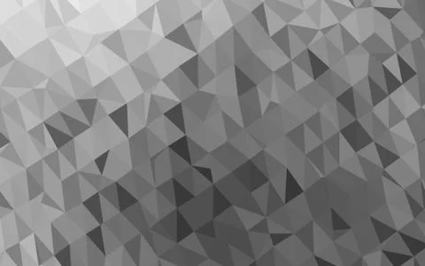 Light Silver, Gray vector low poly cover. Illustrazione stock