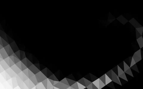 Light Silver, Gray vector low poly texture. Illustrazione stock