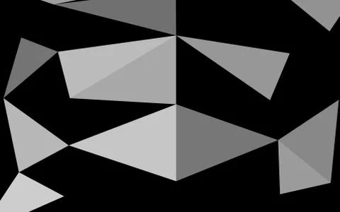 Light Silver, Gray vector low poly cover. Stockillustratie