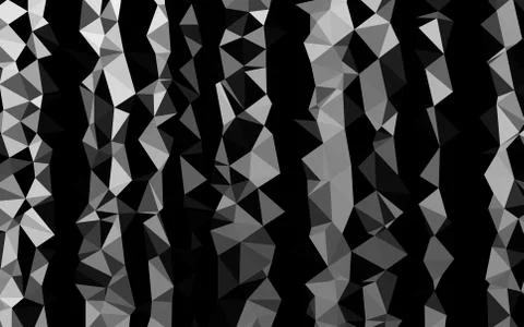 Light Silver, Gray vector low poly cover. Illustrazione stock