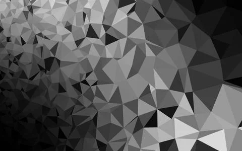 Light Silver, Gray vector low poly cover. Stock Illustration