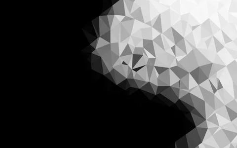 Light Silver, Gray vector low poly cover. Illustrazione stock