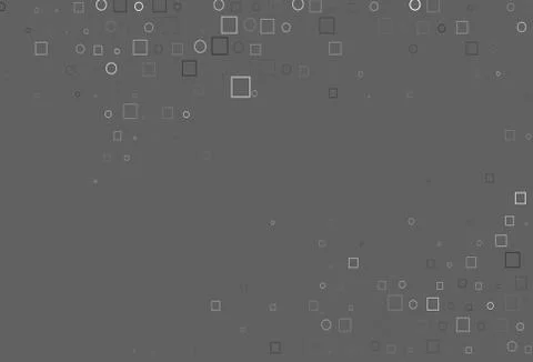 Light Silver, Gray vector pattern with spheres, squares. Illustrazione stock