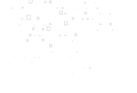 Light Silver, Gray vector pattern with spheres, squares. Illustrazione stock
