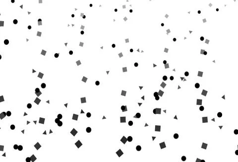 Light Silver, Gray vector pattern in polygonal style with circles. Stock Illustration