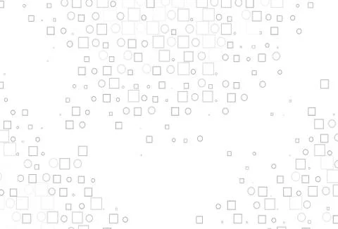 Light Silver, Gray vector pattern with spheres, squares. Illustrazione stock