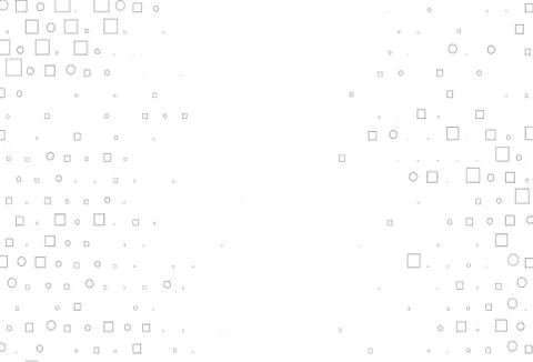 Light Silver, Gray vector pattern with spheres, squares. Illustrazione stock
