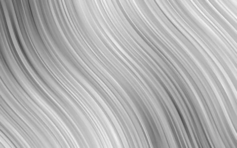 Light Silver, Gray vector pattern with lines, ovals. Stock Illustration