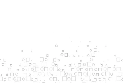 Light Silver, Gray vector pattern with spheres, squares. Illustrazione stock
