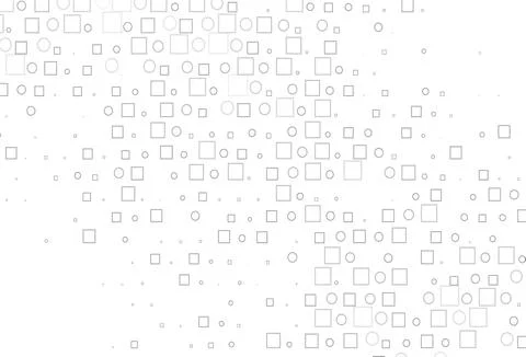 Light Silver, Gray vector pattern with spheres, squares. Illustrazione stock