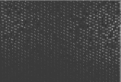 Light Silver, Gray vector pattern with christmas snowflakes. Illustrazione stock