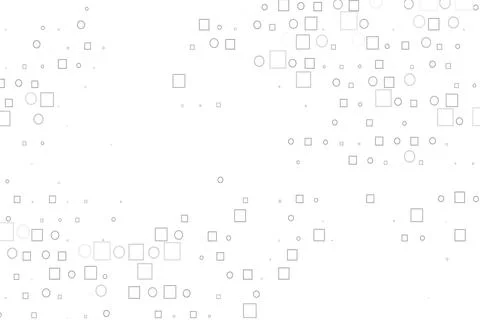Light Silver, Gray vector pattern with spheres, squares. Illustrazione stock