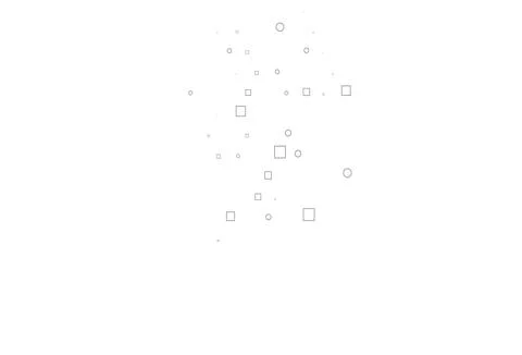 Light Silver, Gray vector pattern with spheres, squares. Illustrazione stock