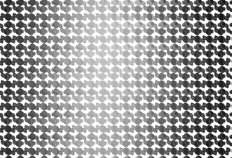 Light Silver, Gray vector pattern with lines, ovals. Stock Illustration