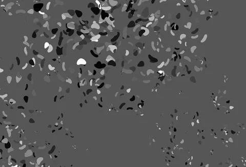 Light Silver, Gray vector pattern with chaotic shapes. Stock Illustration