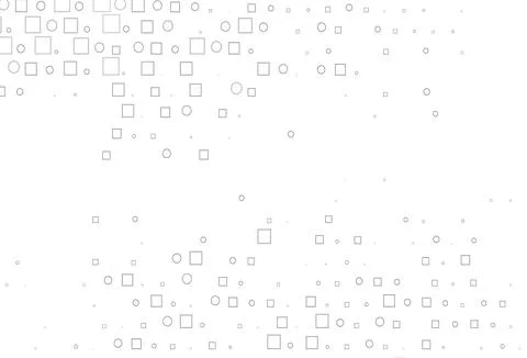 Light Silver, Gray vector pattern with spheres, squares. Illustrazione stock