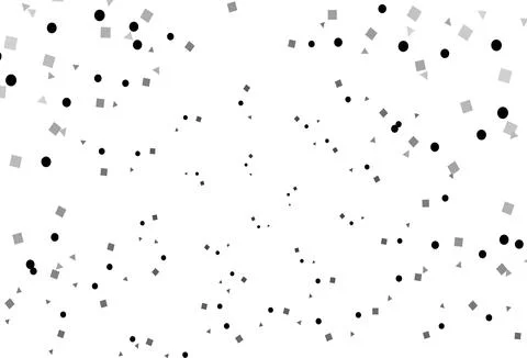 Light Silver, Gray vector pattern in polygonal style with circles. Stockillustratie