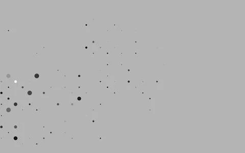 Light Silver, Gray vector pattern with spheres. Stock Illustration