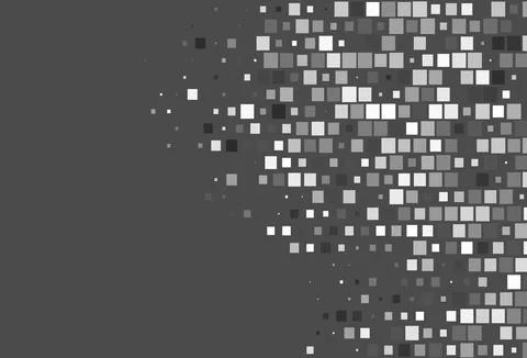 Light Silver, Gray vector pattern in square style. Illustrazione stock