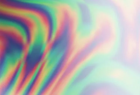 Light Silver, Gray vector pattern with curved circles. Stock Illustration