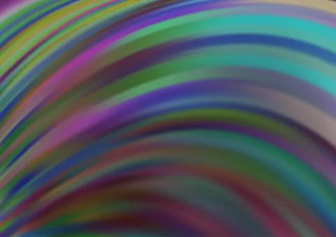 Light Silver, Gray vector pattern with lines, ovals. Stock Illustration