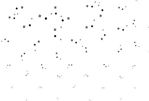 Light Silver, Gray vector pattern in polygonal style with circles. Illustrazione stock