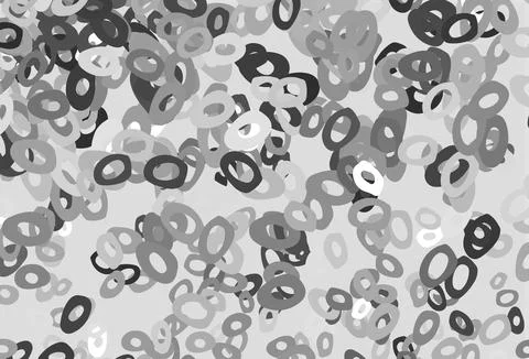Light Silver, Gray vector pattern with spheres. Illustrazione stock