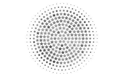Light Silver, Gray vector pattern with christmas stars. Stock Illustration