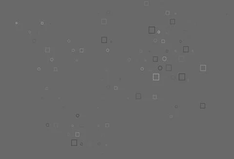 Light Silver, Gray vector pattern with spheres, squares. 스톡 일러스트