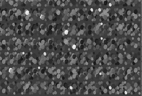 Light Silver, Gray vector pattern with curved circles. Stock Illustration