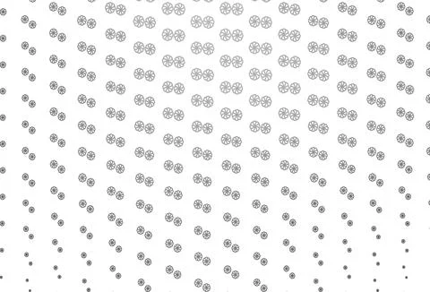 Light Silver, Gray vector pattern with christmas snowflakes. Stock Illustration