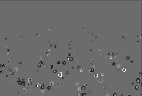 Light Silver, Gray vector pattern with spheres. Stock Illustration