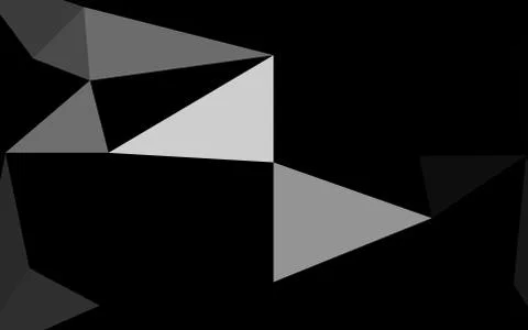 Light Silver, Gray vector polygon abstract layout. イラスト素材