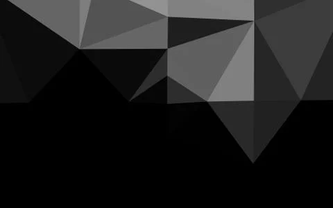 Light Silver, Gray vector polygon abstract backdrop. Stock Illustration