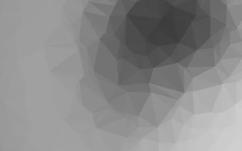 Light Silver, Gray vector polygon abstract background. Stock Illustration