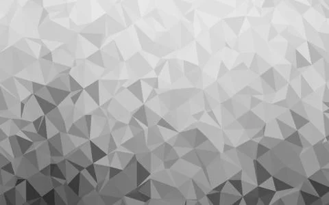 Light Silver, Gray vector polygon abstract background. Stock Illustration