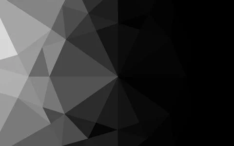 Light Silver, Gray vector polygon abstract backdrop. Illustrazione stock