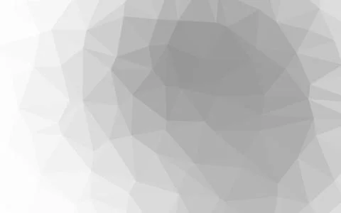 Light Silver, Gray vector polygon abstract background. Stock Illustration