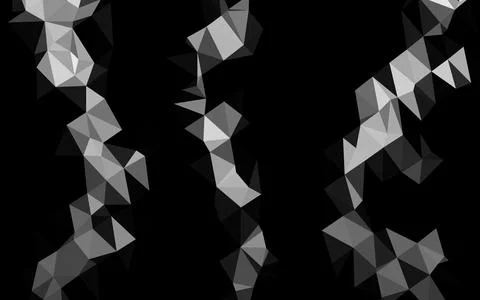 Light Silver, Gray vector polygon abstract backdrop. Illustrazione stock