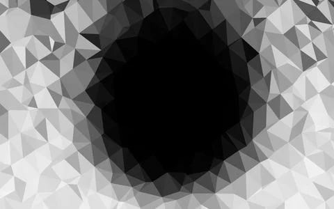 Light Silver, Gray vector polygon abstract background. Stock Illustration