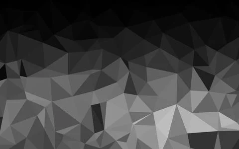 Light Silver, Gray vector polygon abstract background. Stock Illustration