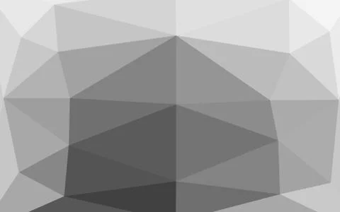 Light Silver, Gray vector polygonal background. Illustrazione stock
