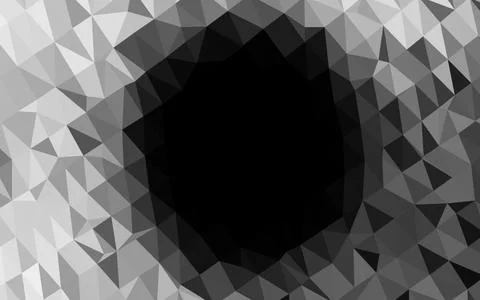Light Silver, Gray vector polygonal template. Illustrazione stock