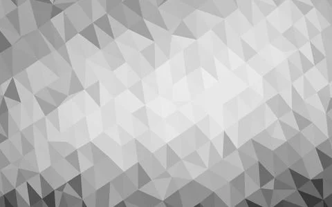 Light Silver, Gray vector polygonal pattern. Stockillustratie