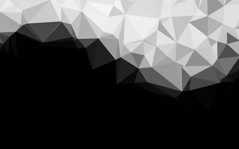 Light Silver, Gray vector polygonal pattern. Stock Illustration